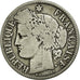 Moneta, Francja, Cérès, 2 Francs, 1873, Paris, VF(20-25), Srebro, KM:817.1