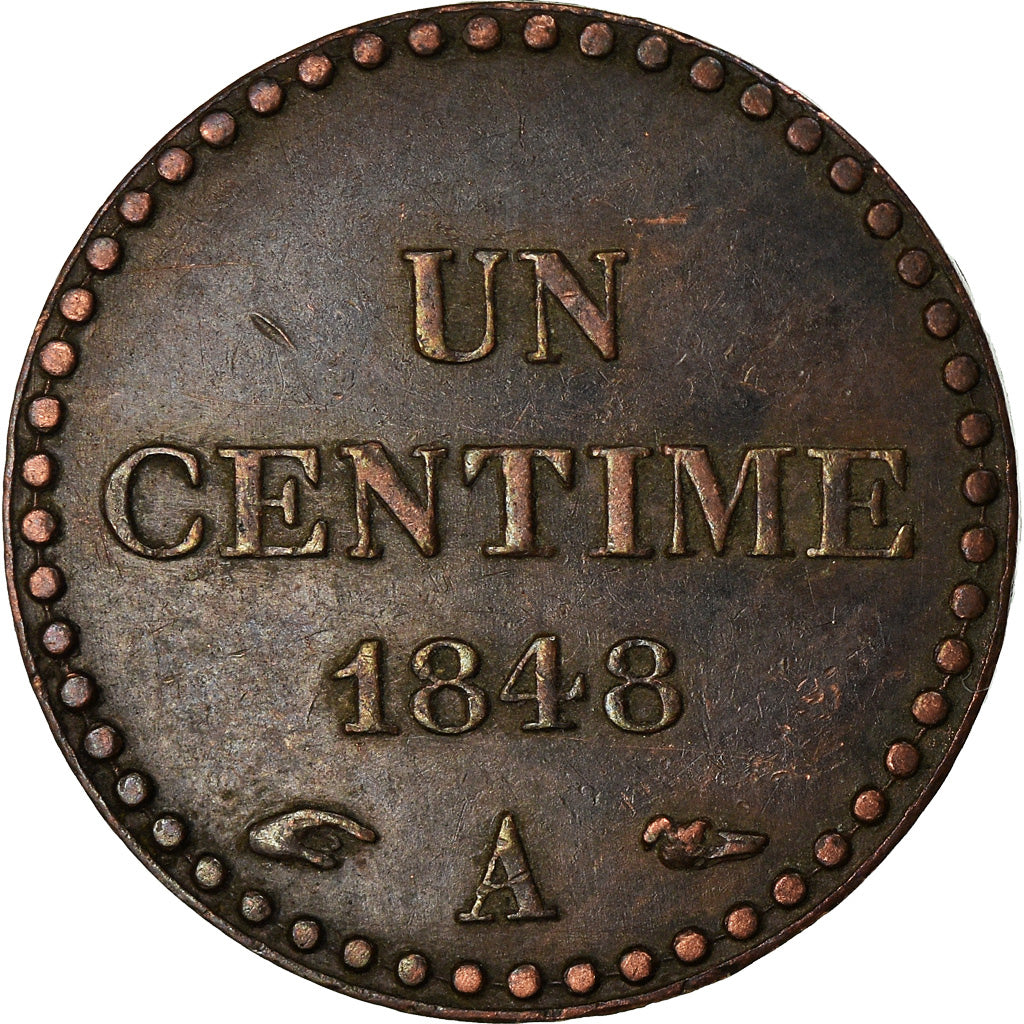 Monnaie, France, Dupré, Centime, 1848, Paris, TTB+, Bronze, Gadoury:84, KM:754