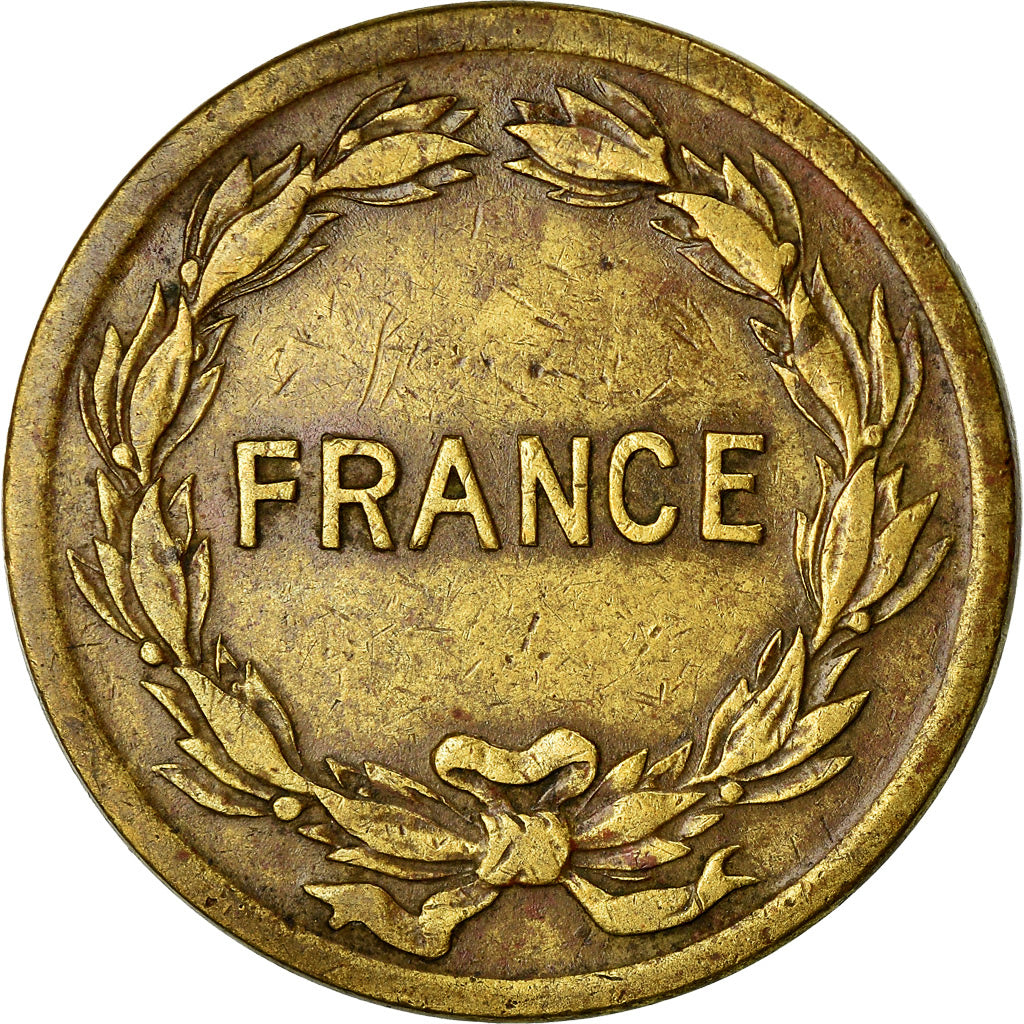 Monnaie, France, France Libre, 2 Francs, 1944, Philadelphie, TTB, Laiton