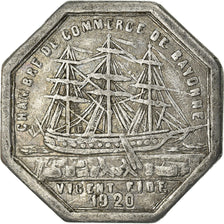 Moneda, Francia, 10 Centimes, 1920, MBC, Aluminio, Elie:10.3