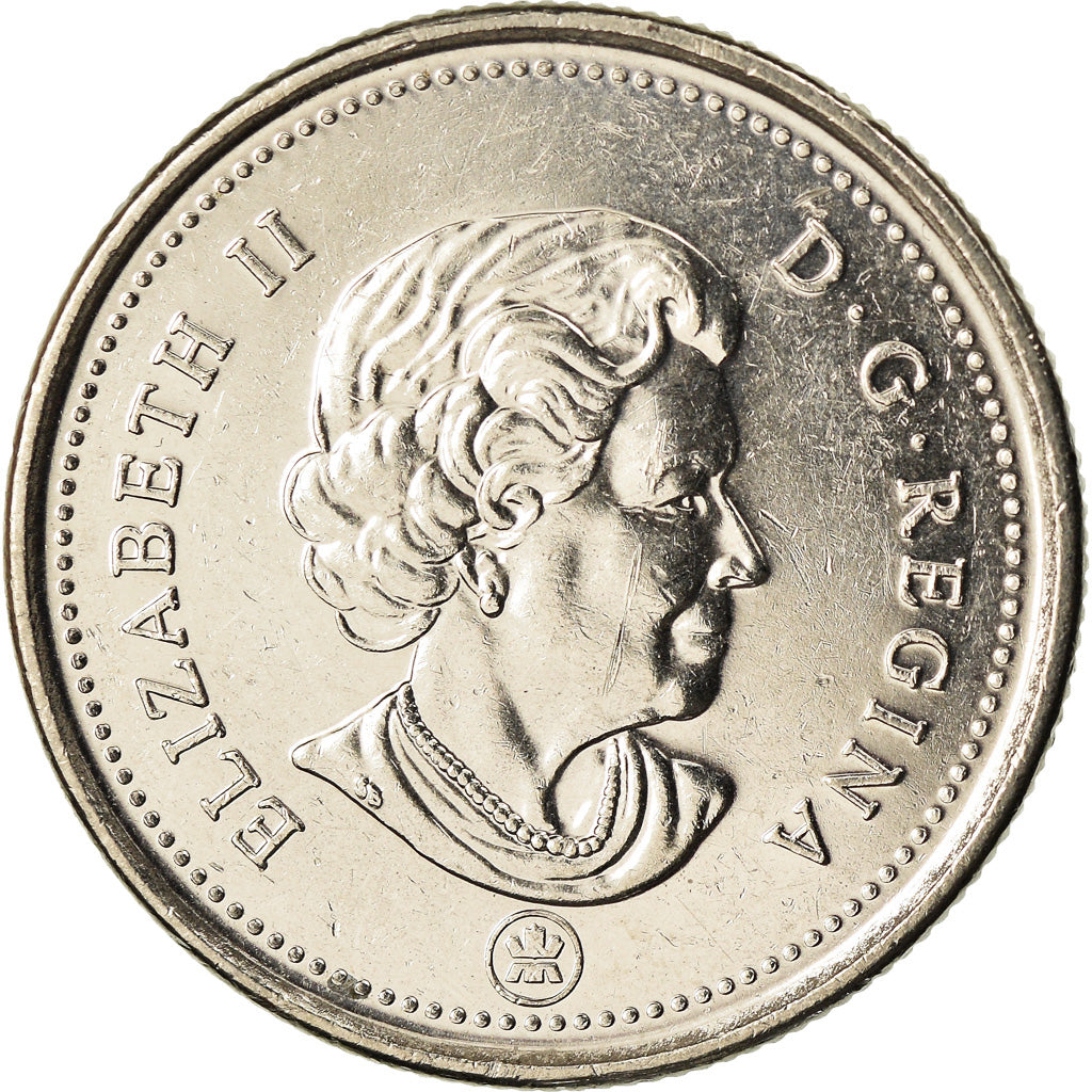 Moeda, Canadá, Elizabeth II, 25 Cents, 2013, Royal Canadian Mint, Winnipeg