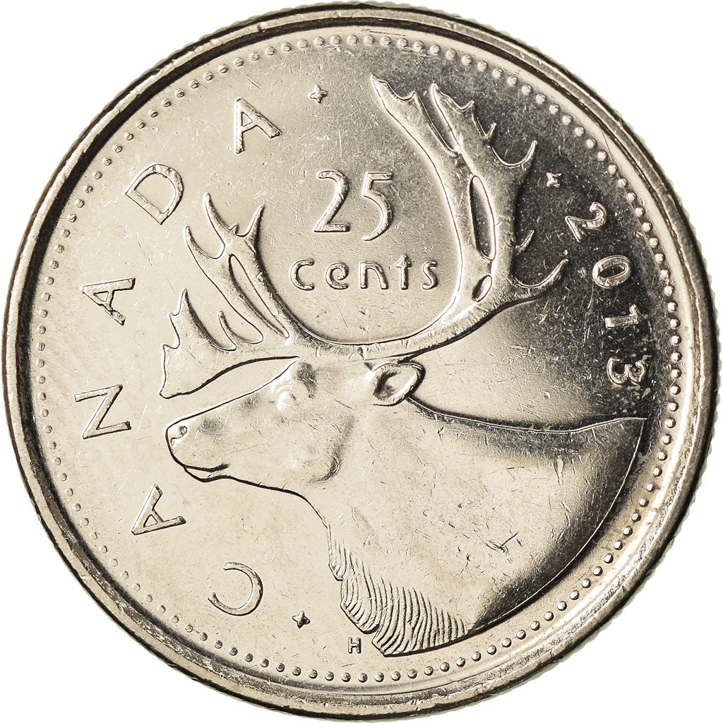 Moeda, Canadá, Elizabeth II, 25 Cents, 2013, Royal Canadian Mint, Winnipeg