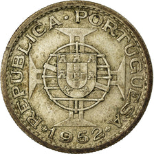 Coin, Mozambique, 10 Escudos, 1952, VF(30-35), Silver, KM:79