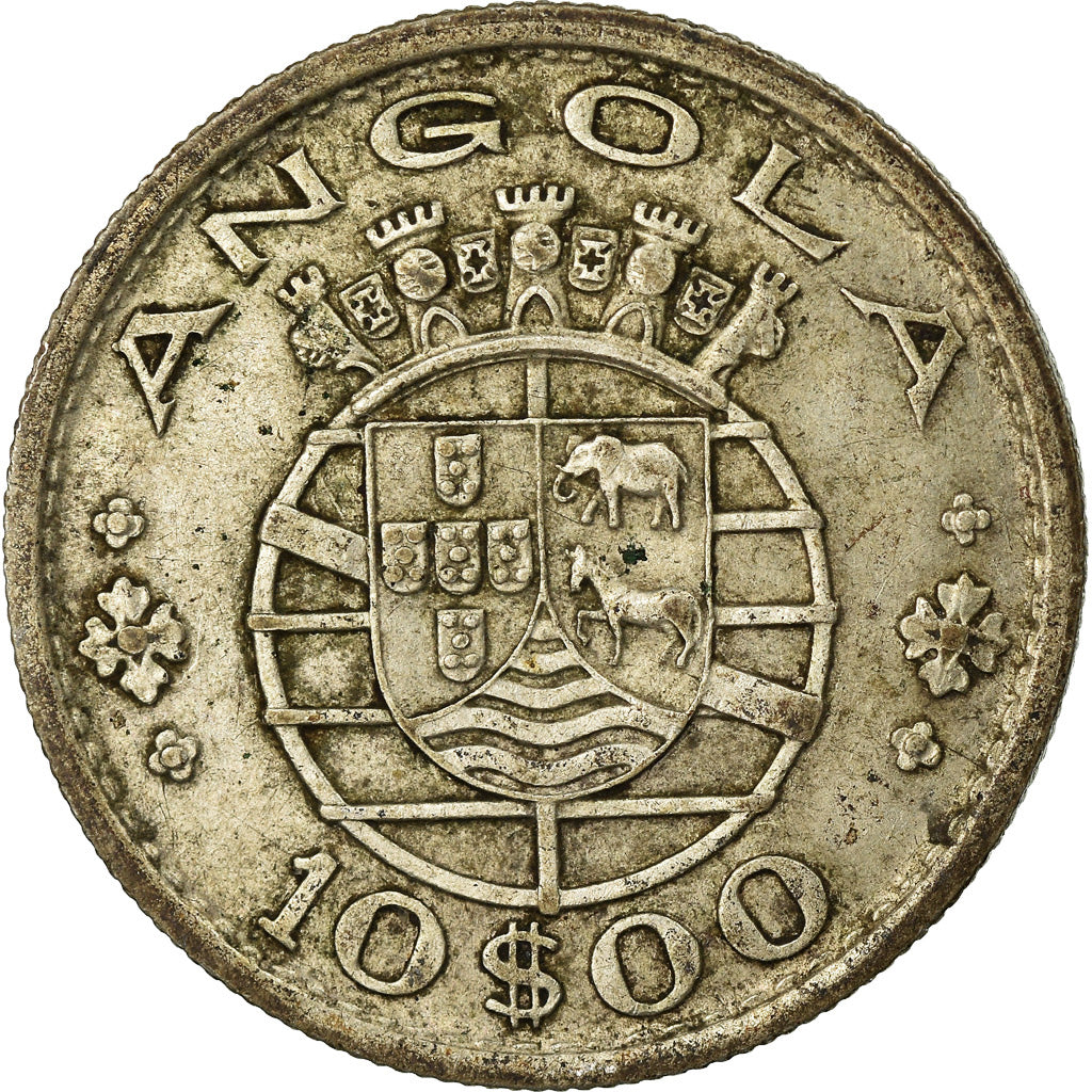 Coin, Mozambique, 10 Escudos, 1952, VF(30-35), Silver, KM:79