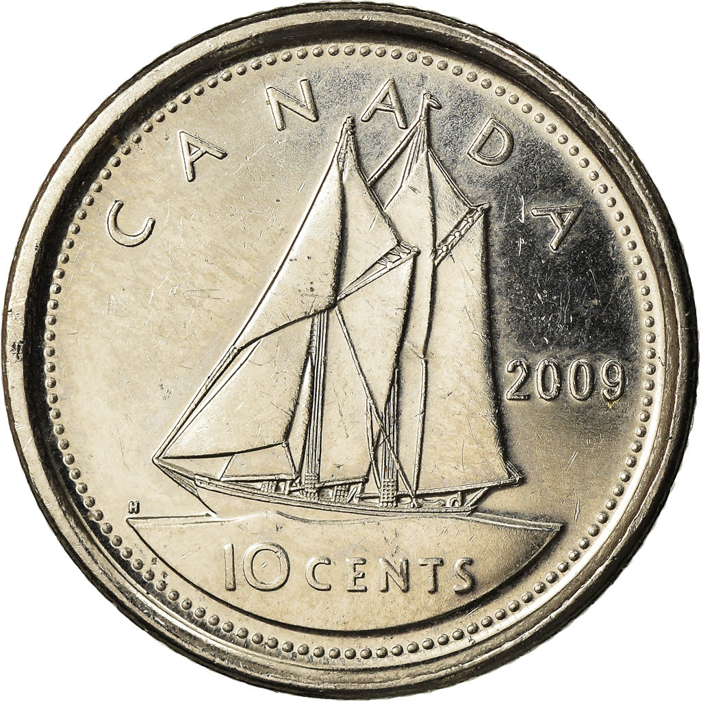 Münze, Kanada, Elizabeth II, 10 Cents, 2009, Royal Canadian Mint, Winnipeg, VZ