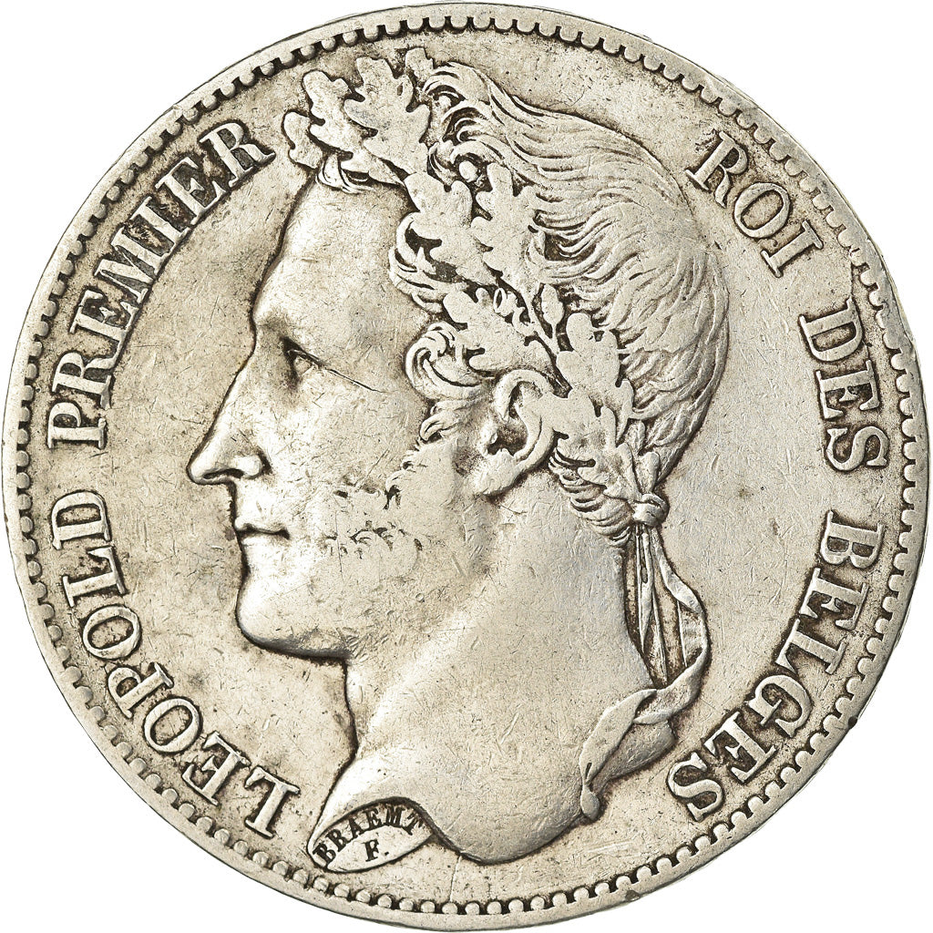 Coin, Belgium, Leopold I, 5 Francs, 5 Frank, 1849, EF(40-45), Silver, KM:3.2
