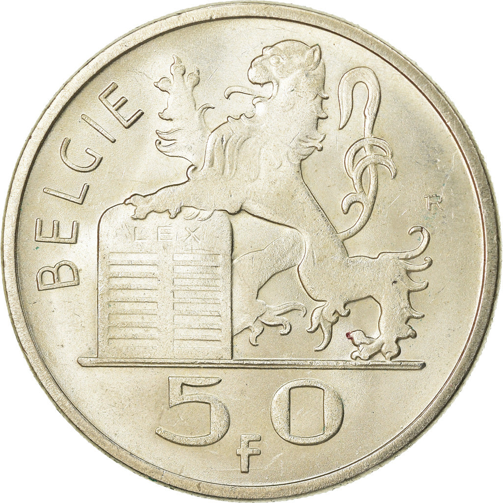 Munten, België, 50 Francs, 50 Frank, 1951, PR, Zilver, KM:137