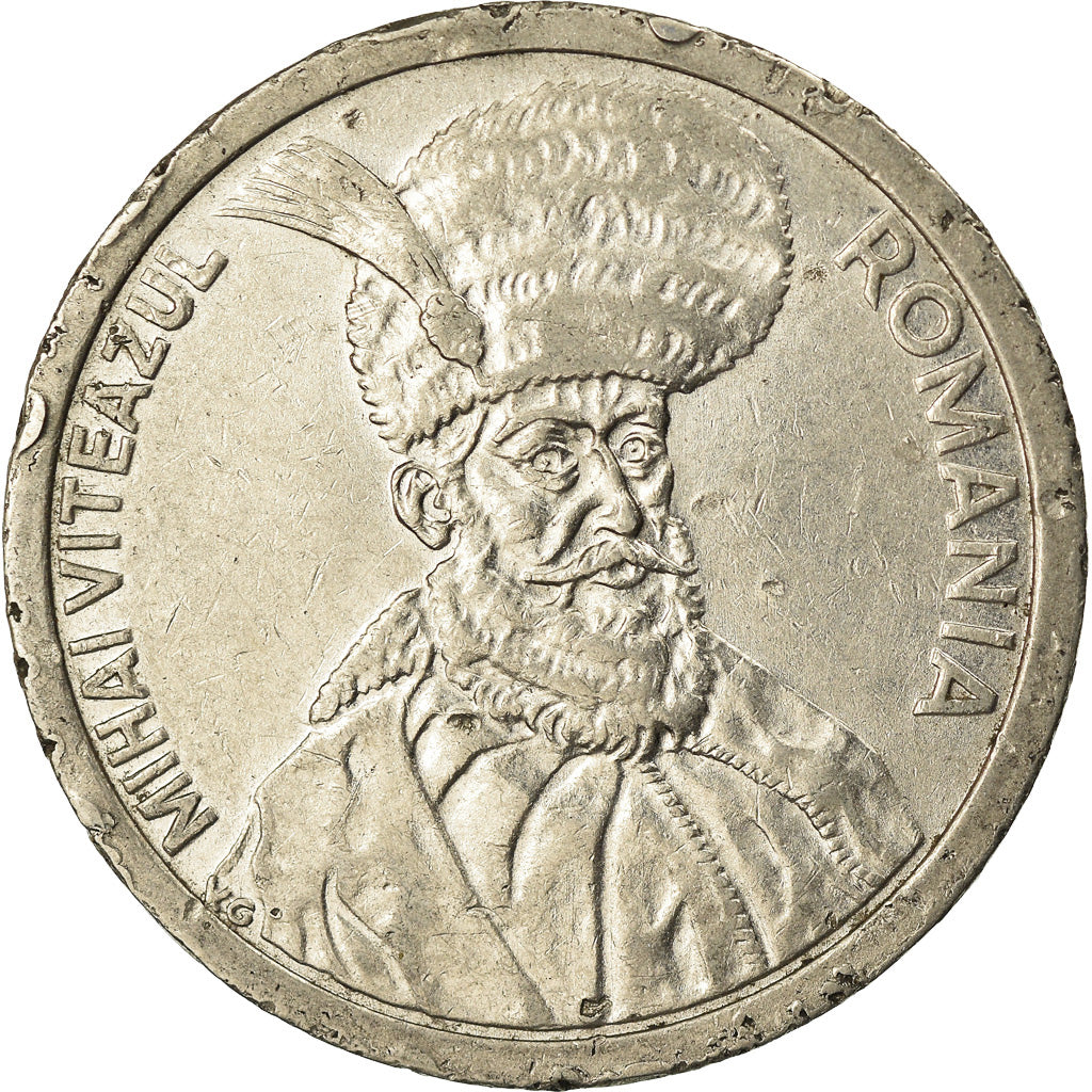 Moneta, Rumunia, 100 Lei, 1993, VF(20-25), Nickel platerowany stalą, KM:111