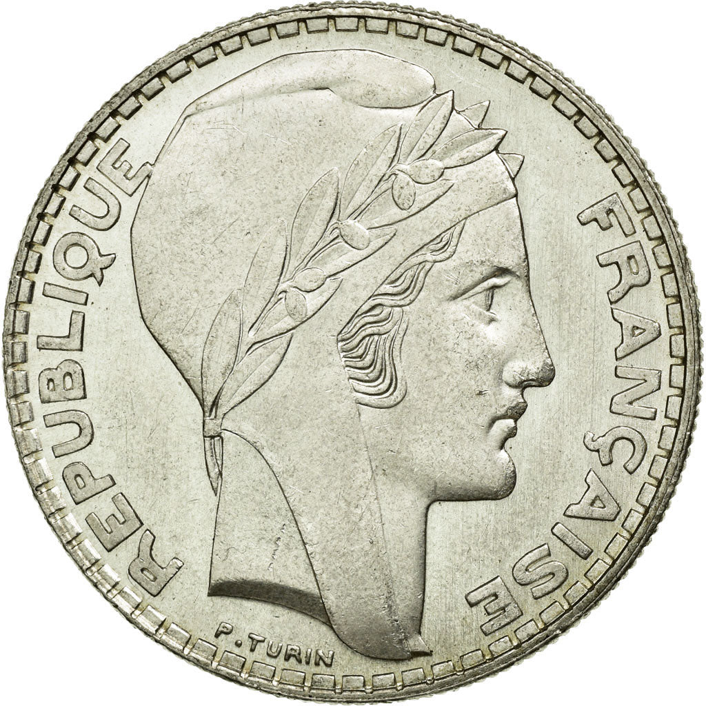 Coin, France, Turin, 20 Francs, 1933, Paris, AU(55-58), Silver, KM:879