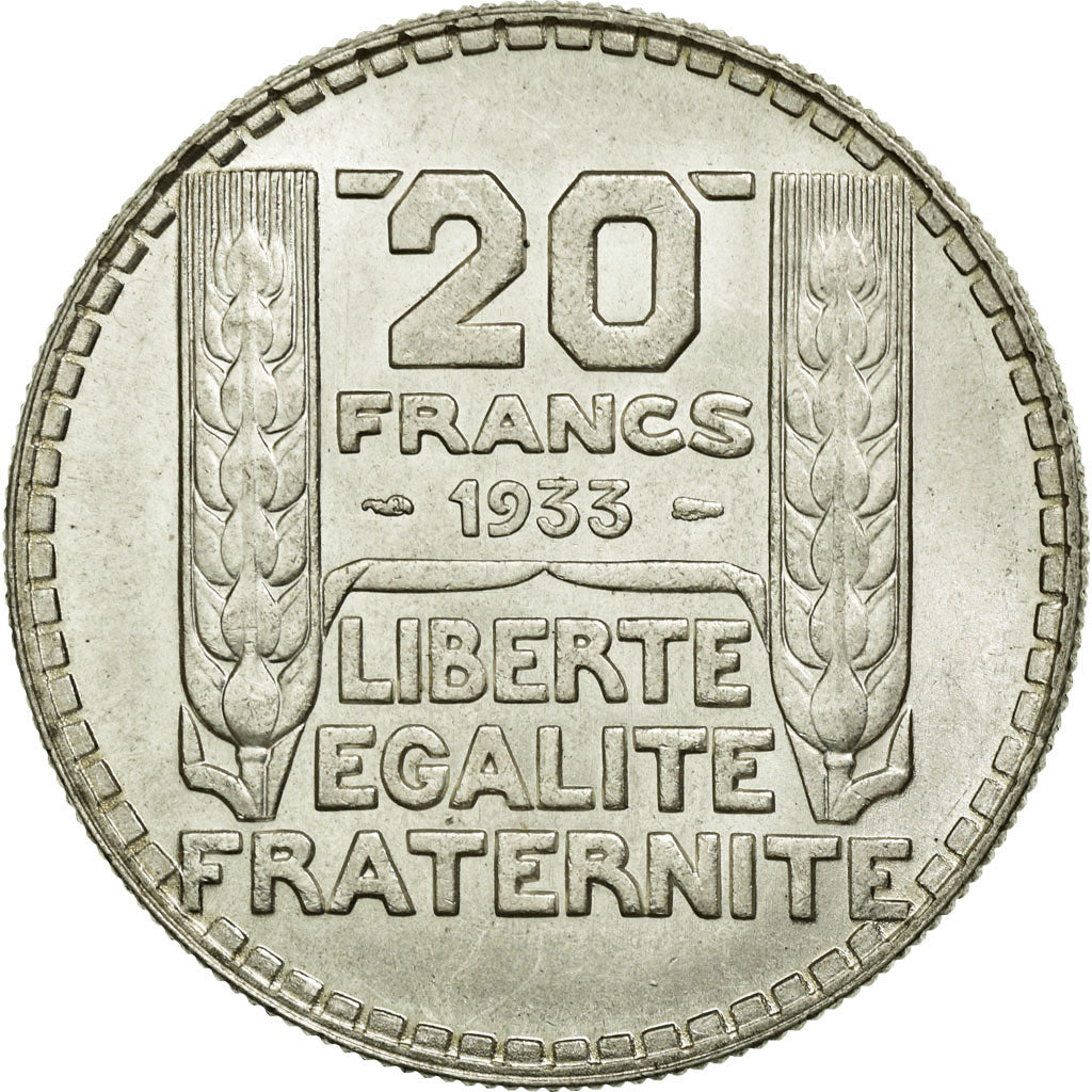 Coin, France, Turin, 20 Francs, 1933, Paris, AU(55-58), Silver, KM:879