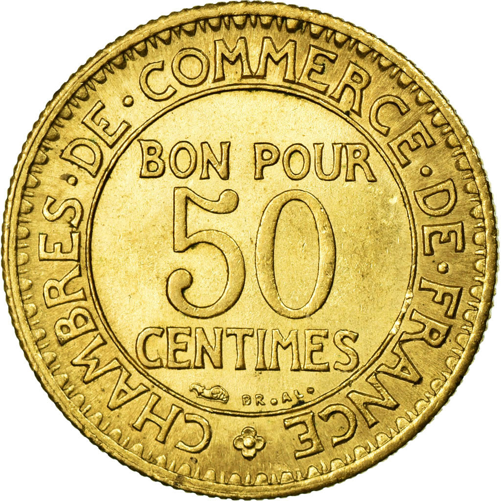 Coin, France, Chambre de commerce, 50 Centimes, 1923, MS(60-62)