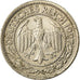 Coin, GERMANY, WEIMAR REPUBLIC, 50 Reichspfennig, 1927, Berlin, VF(20-25)