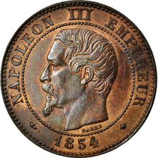 Monnaie, France, Napoleon III, Napoléon III, 2 Centimes, 1854, Strasbourg, FDC