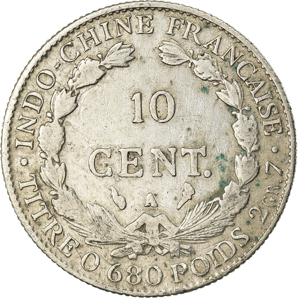 Coin, FRENCH INDO-CHINA, 10 Cents, 1930, Paris, VF(20-25), Silver, KM:16.1