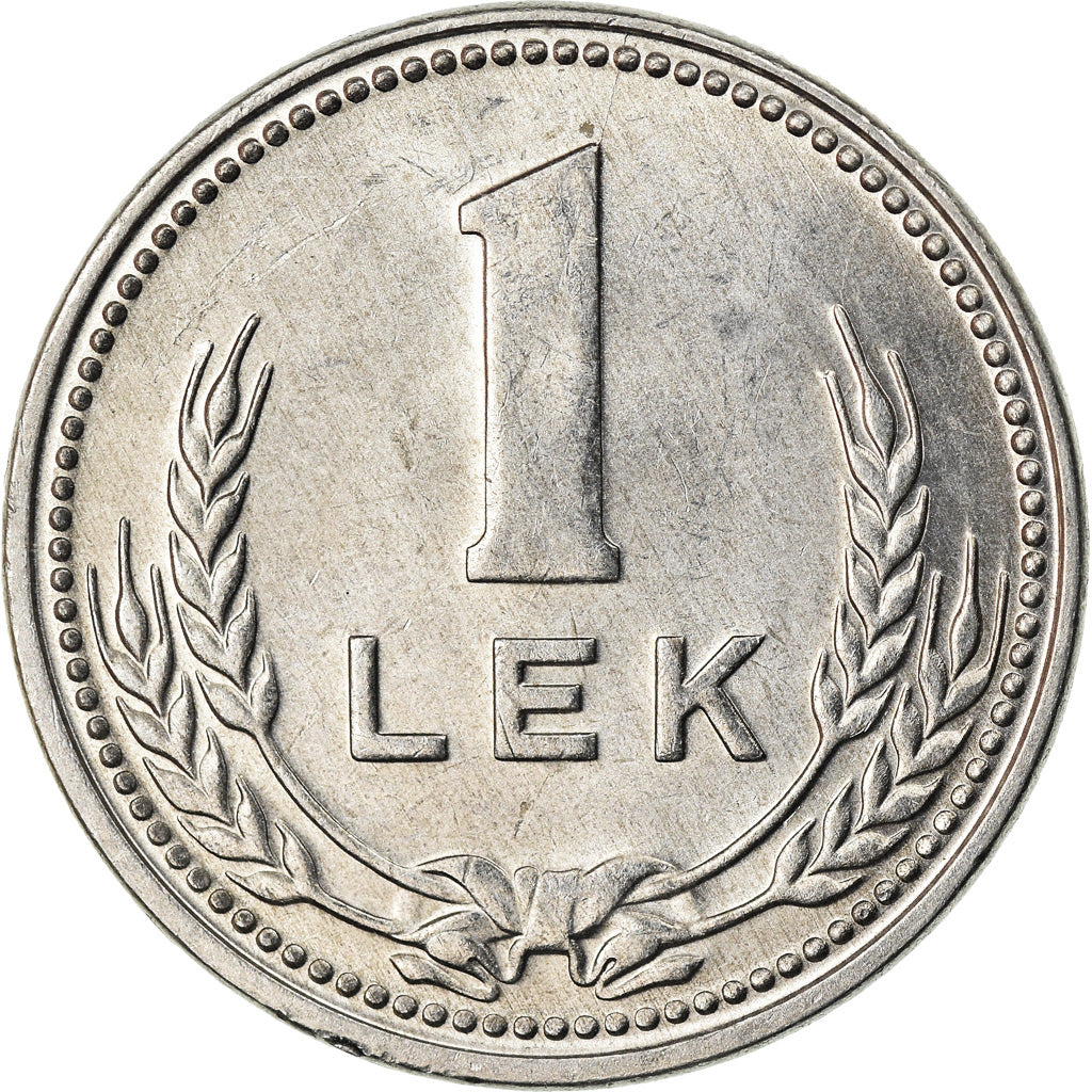 Coin, Albania, Lek, 1988, AU(50-53), Aluminum, KM:74