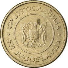 Moneda, Yugoslavia, Dinar, 2002, Belgrade, MBC, Cobre - níquel - cinc, KM:180