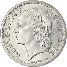 Moneta, Francia, Lavrillier, 5 Francs, 1946, Paris, SPL, Alluminio, KM:888b.1