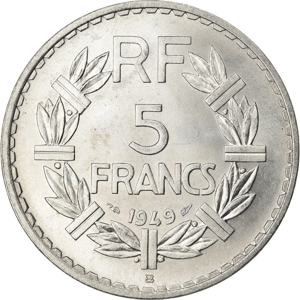 Coin, France, Lavrillier, 5 Francs, 1949, Beaumont - Le Roger, AU(55-58)