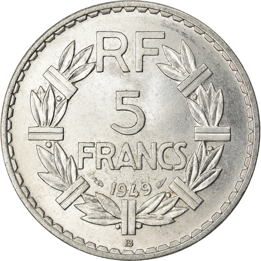Coin, France, Lavrillier, 5 Francs, 1949, Beaumont - Le Roger, AU(55-58)