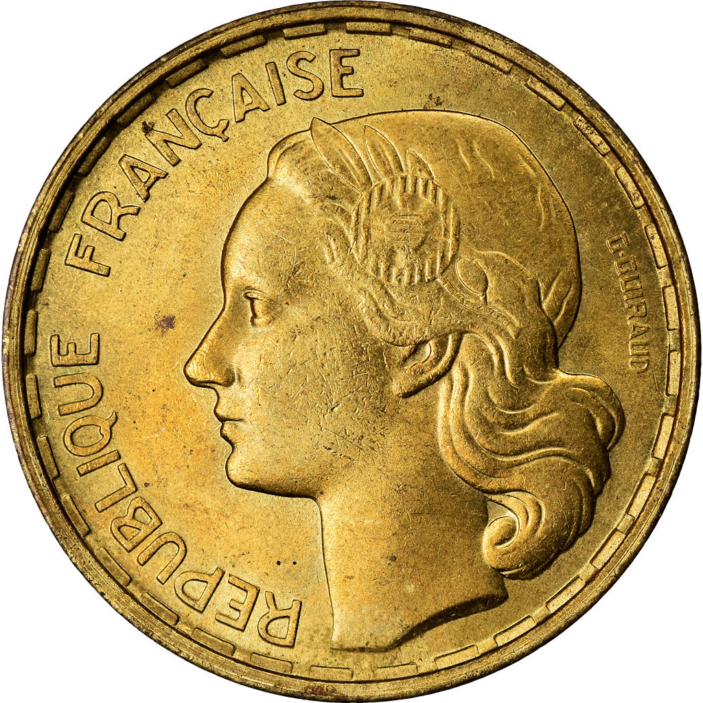 Coin, France, Guiraud, 50 Francs, 1951, Beaumont - Le Roger, EF(40-45)