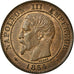 Monnaie, France, Napoleon III, Napoléon III, 2 Centimes, 1854, Strasbourg, SPL