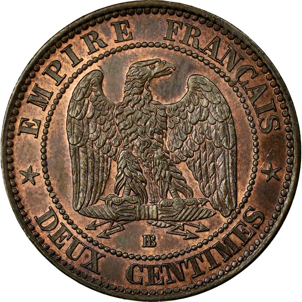 Coin, France, Napoleon III, Napoléon III, 2 Centimes, 1854, Strasbourg