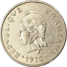 Coin, New Caledonia, 20 Francs, 1970, Paris, EF(40-45), Nickel, KM:6