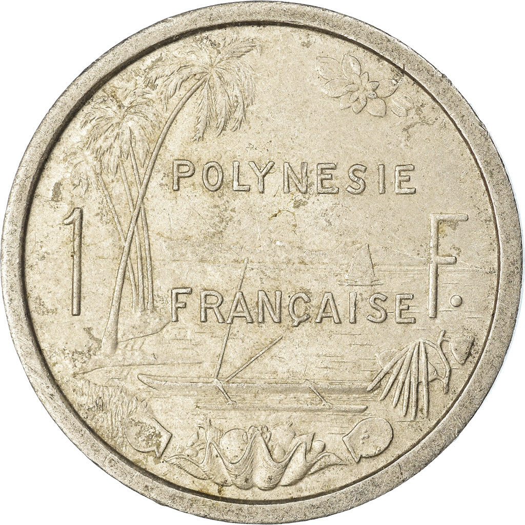 Moeda, Polinésia Francesa, Franc, 1975, Paris, VF(30-35), Alumínio, KM:11