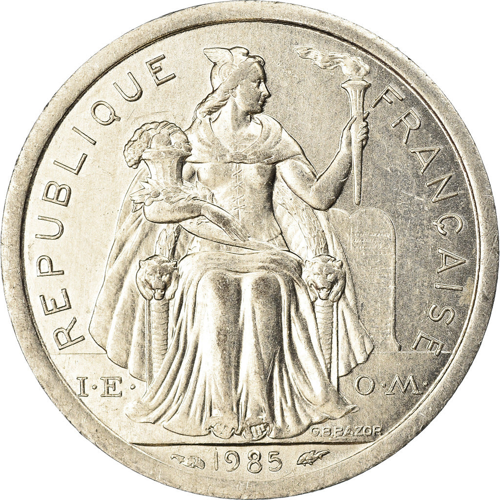 Monnaie, French Polynesia, Franc, 1985, Paris, TTB+, Aluminium, KM:11