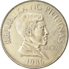 Coin, Philippines, Piso, 1986, EF(40-45), Copper-nickel, KM:243.1