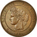 Münze, Frankreich, Cérès, 10 Centimes, 1891, Paris, VZ+, Bronze, KM:815.1
