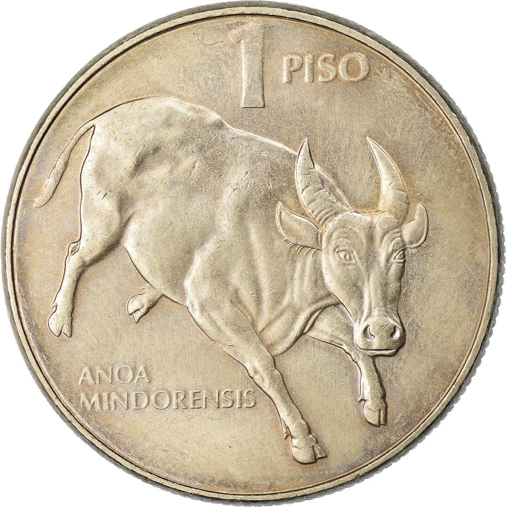 Coin, Philippines, Piso, 1985, AU(50-53), Copper-nickel, KM:243.1