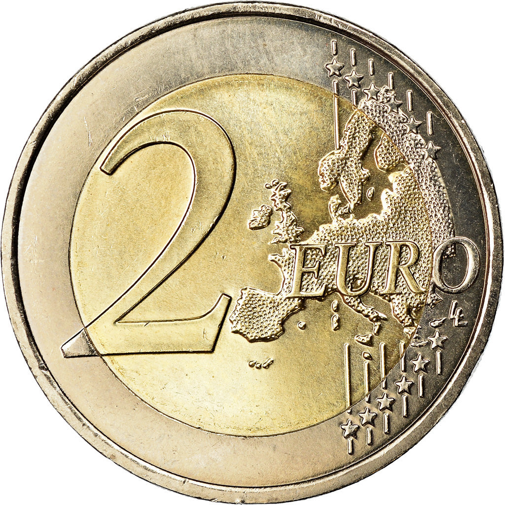 Frankrijk, 2 Euro, Traité de l'Elysée, 2013, UNC-, Bi-Metallic, Gadoury:17