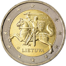 Lithuania, 2 Euro, 2015, AU(55-58), Bi-Metallic
