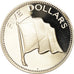 Moneta, Bahamas, Elizabeth II, 5 Dollars, 1975, Franklin Mint, U.S.A., BE, FDC