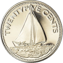 Coin, Bahamas, Elizabeth II, 25 Cents, 1974, Franklin Mint, U.S.A., BE