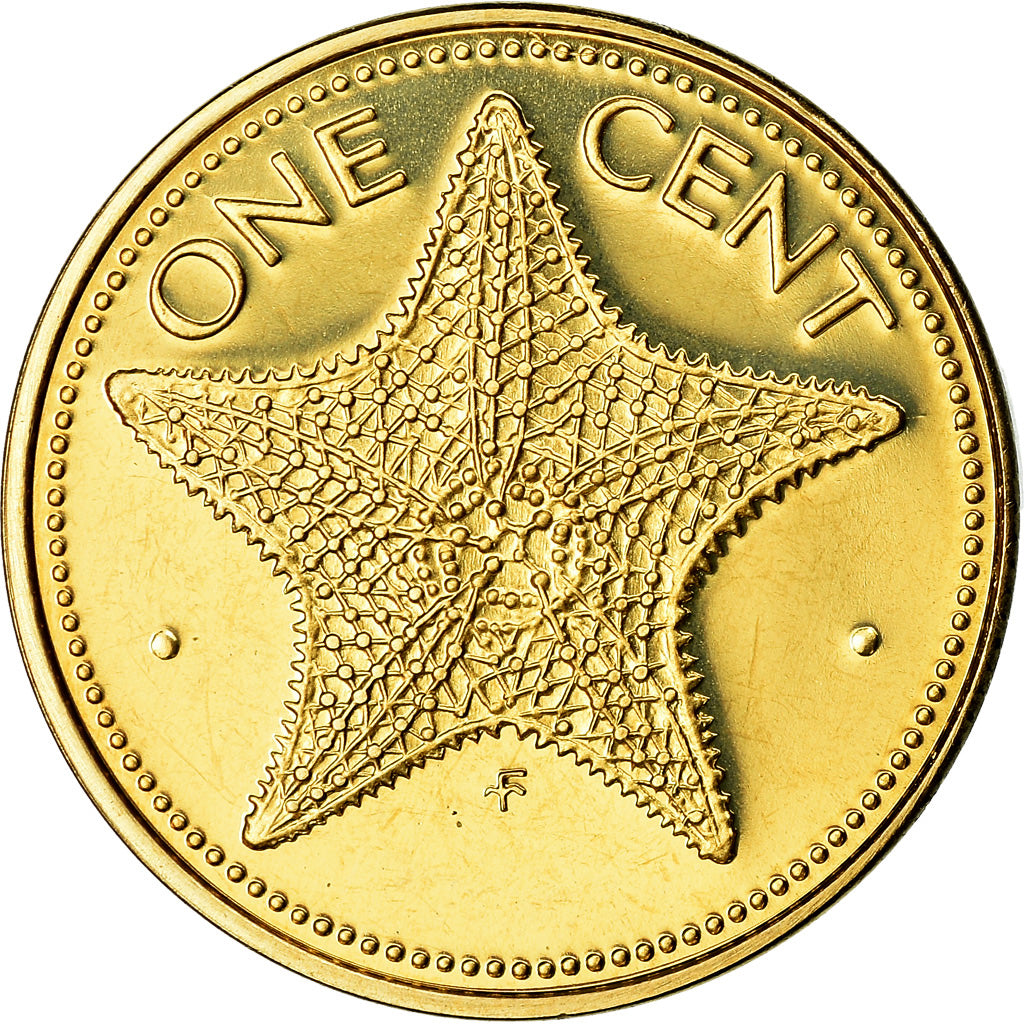 Coin, Bahamas, Elizabeth II, Cent, 1975, Franklin Mint, U.S.A., BE, MS(65-70)