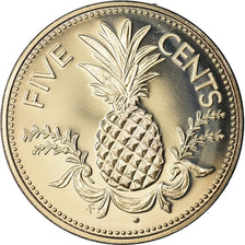 Münze, Bahamas, Elizabeth II, 5 Cents, 1974, Franklin Mint, U.S.A., BE, STGL
