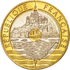 Münze, Frankreich, Mont Saint Michel, 20 Francs, 1994, VZ+, Tri-Metallic