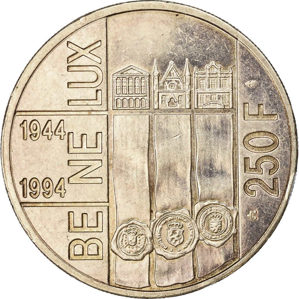 Münze, Belgien, 250 Francs, 250 Frank, 1994, Brussels, SS, Silber, KM:195