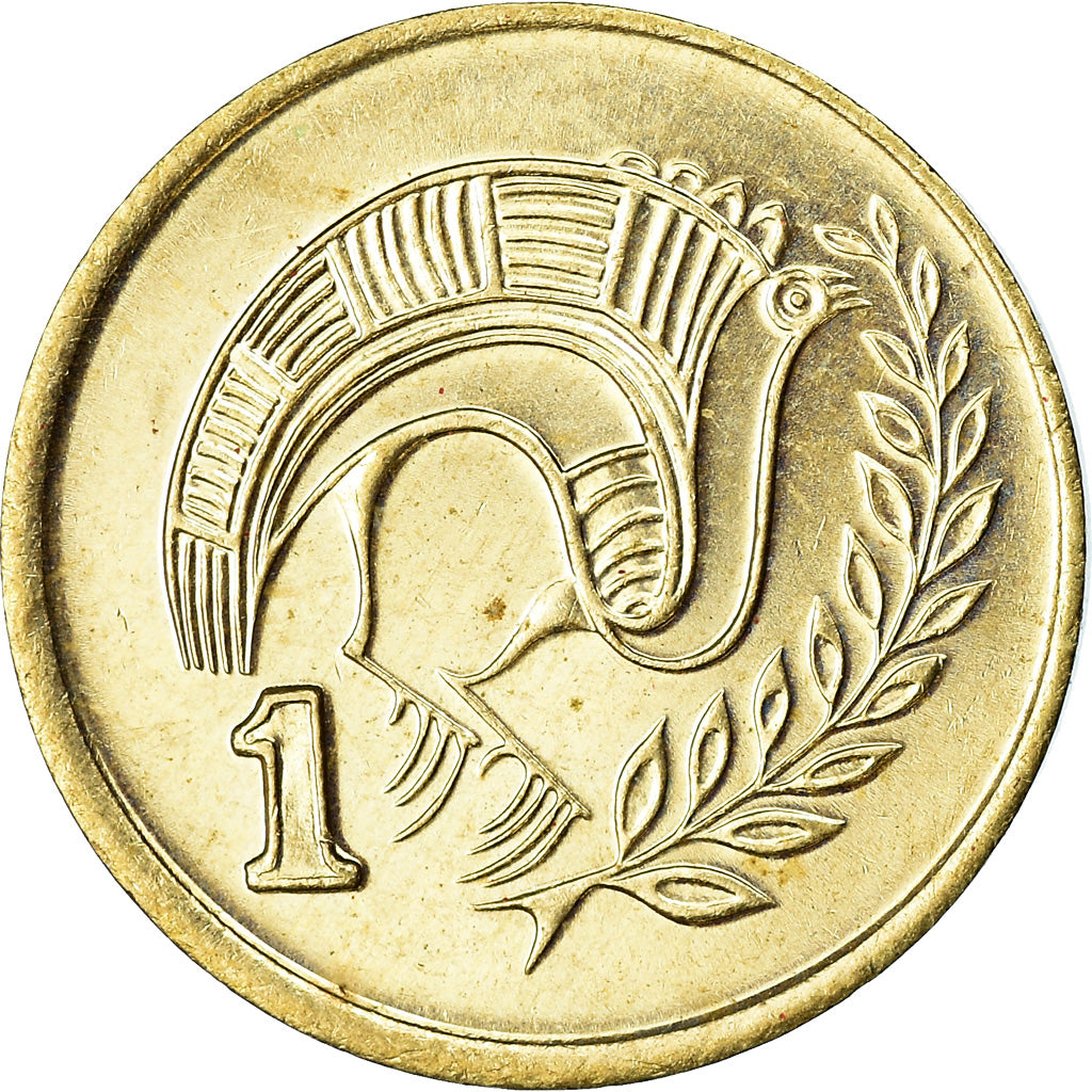 Moeda, Chipre, Cent, 1994, AU(55-58), Níquel-Latão, KM:53.3