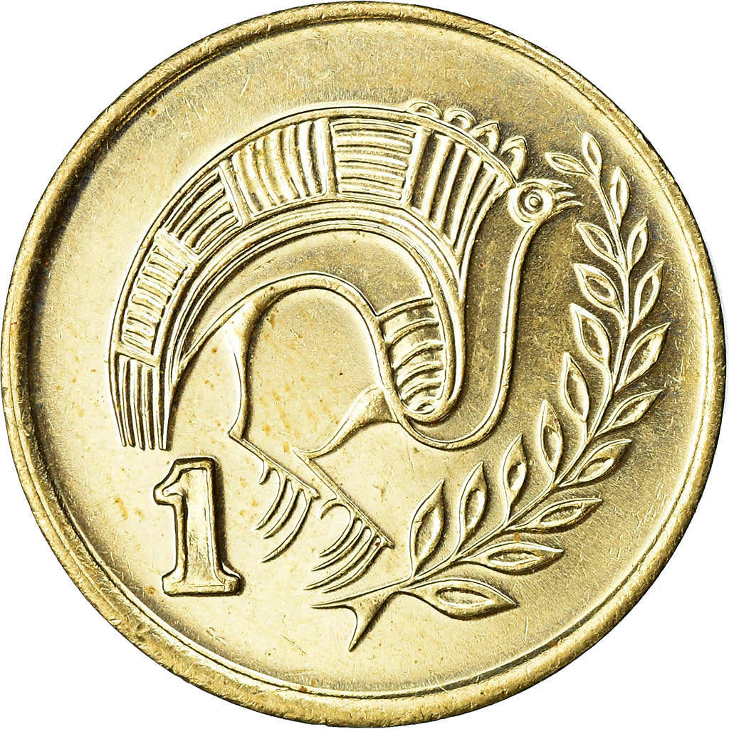 Moeda, Chipre, Cent, 1994, MS(63), Níquel-Latão, KM:53.3