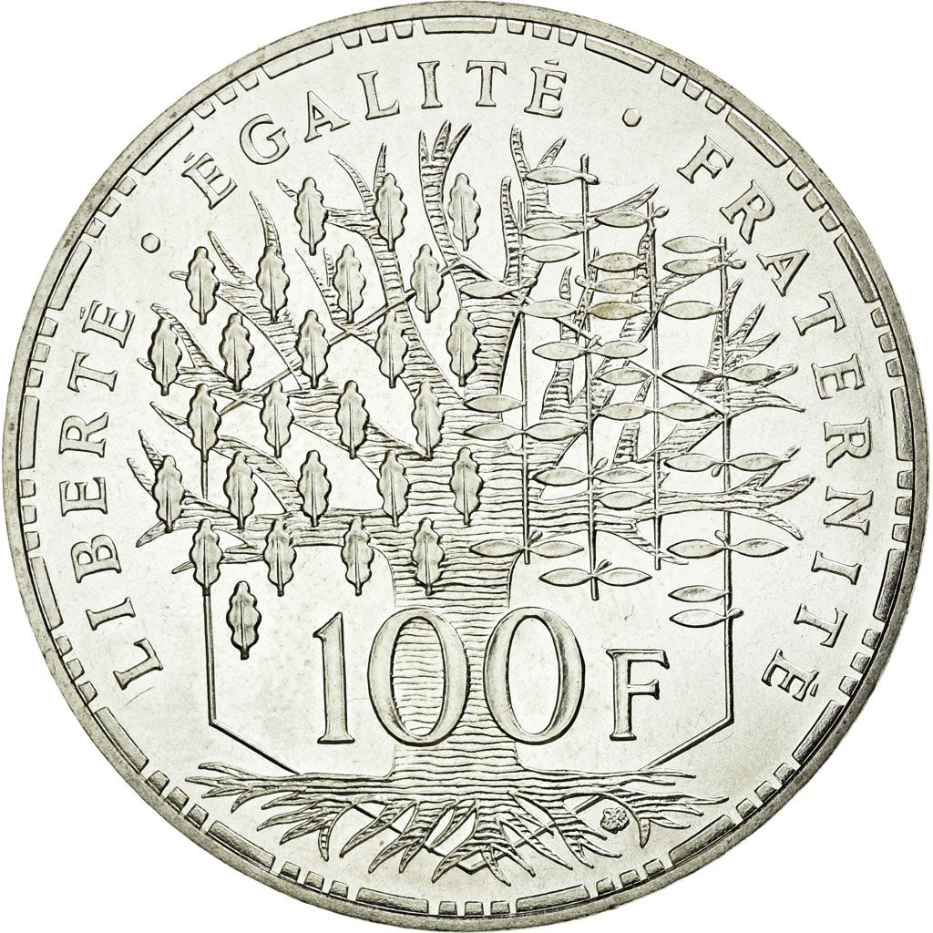 Monnaie, France, Panthéon, 100 Francs, 1990, Paris, FDC, Argent, KM:951.1