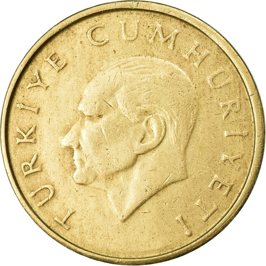 Moneta, Turcja, 25000 Lira, 25 Bin Lira, 1997, EF(40-45), Miedź-Nikiel-Cynk