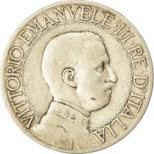 Coin, Italy, Vittorio Emanuele III, Lira, 1912, Rome, VF(20-25), Silver, KM:45