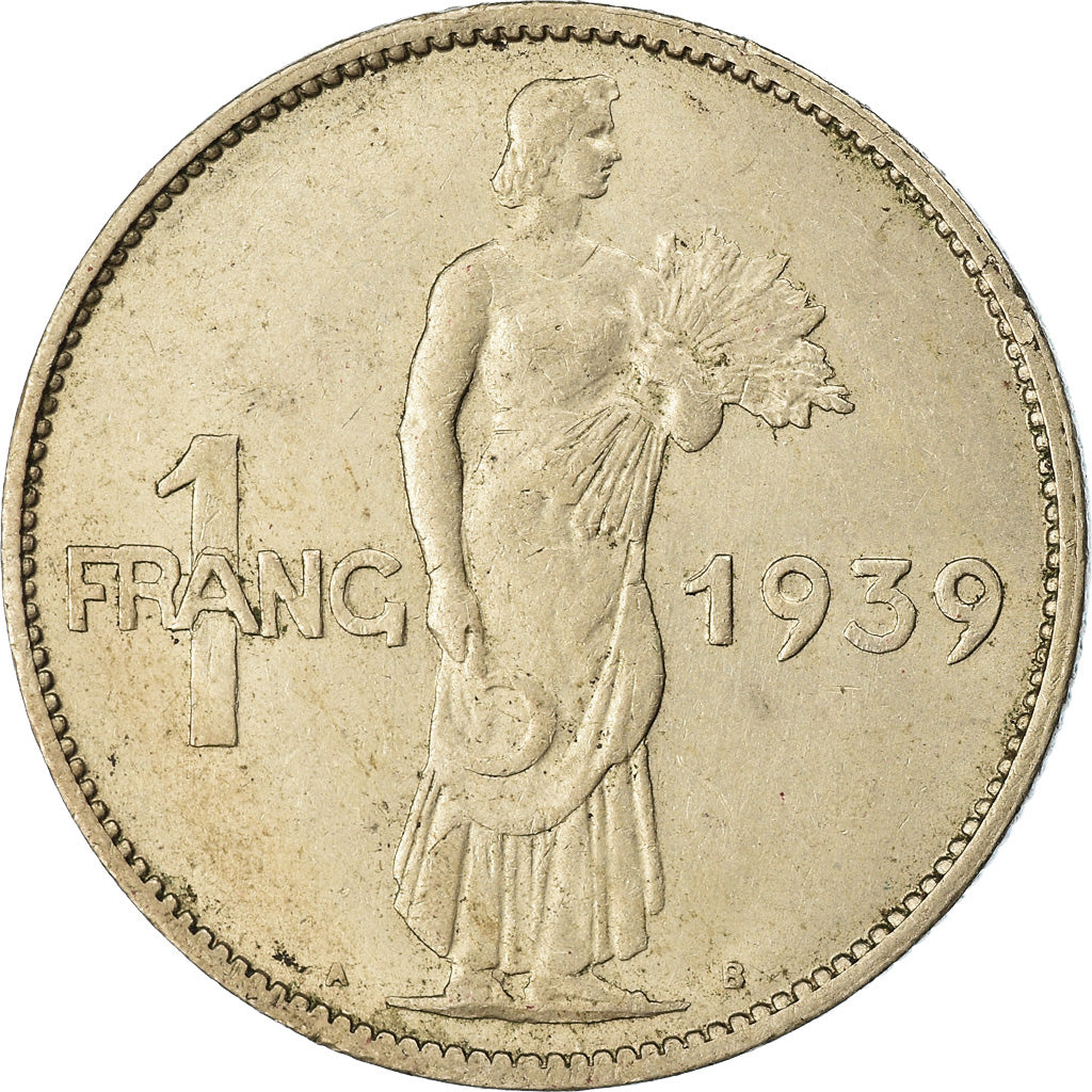 Coin, Luxembourg, Charlotte, Franc, 1939, EF(40-45), Copper-nickel, KM:44
