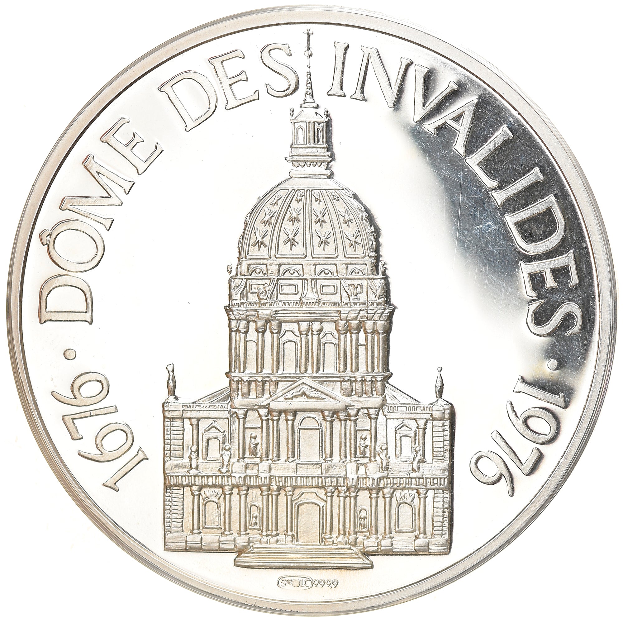France, Medal, Napoléon Ier, Dôme des Invalides, History, 1976, MS(65-70)