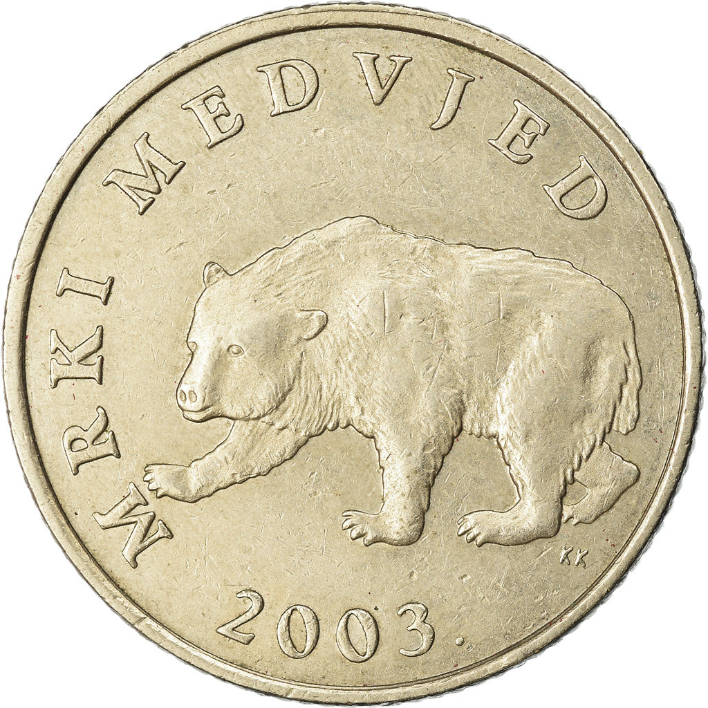 Coin, Croatia, 5 Kuna, 2003, EF(40-45), Copper-Nickel-Zinc, KM:11