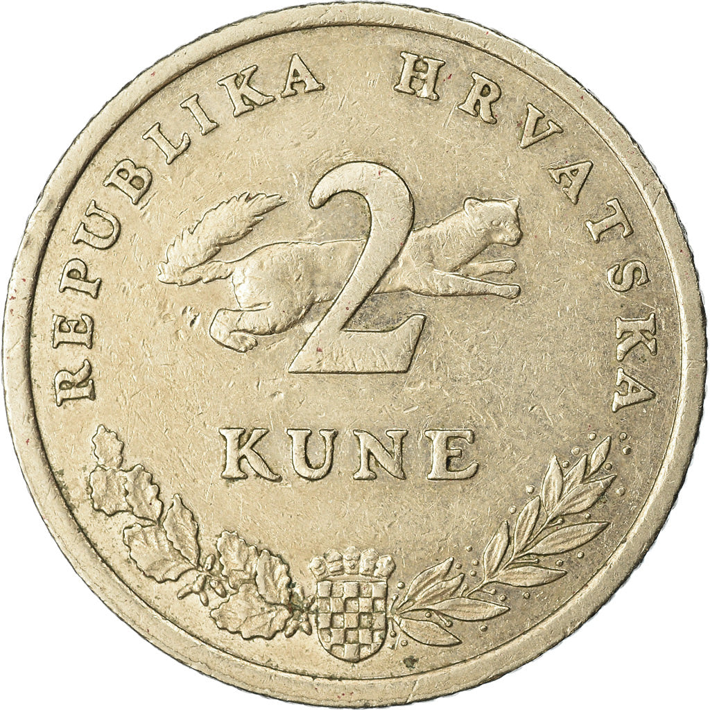 Münze, Kroatien, 2 Kune, 2000, SS, Copper-Nickel-Zinc, KM:21