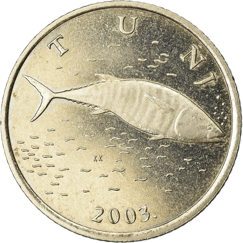 Münze, Kroatien, 2 Kune, 2003, SS+, Copper-Nickel-Zinc, KM:10
